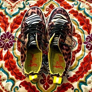 Shoes leopard and zebra print